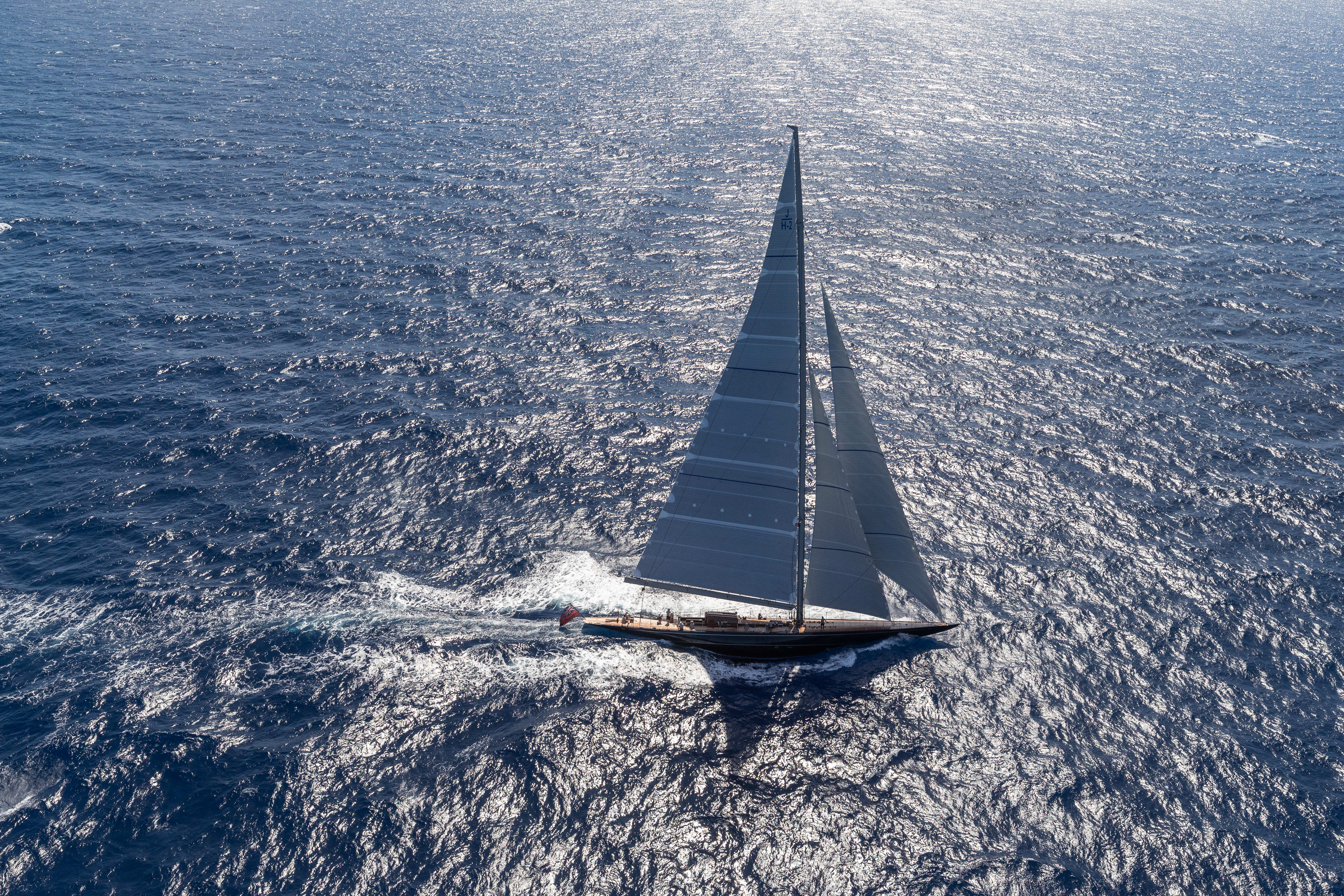 J Class Rainbow sailing yacht
